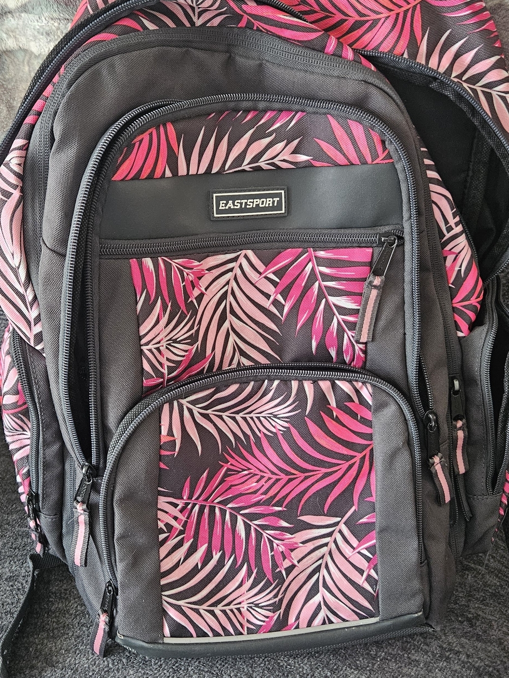 EASTSPORT Kids Backpack — Pink Leaf Print